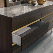 Velondra - Queen Modern Eucalypto + Marble Bedroom Set - image 2