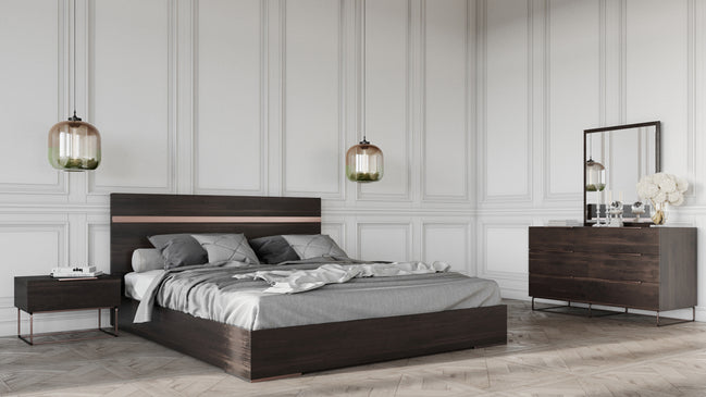 Benzon Italian Modern Dark Rovere Dresser