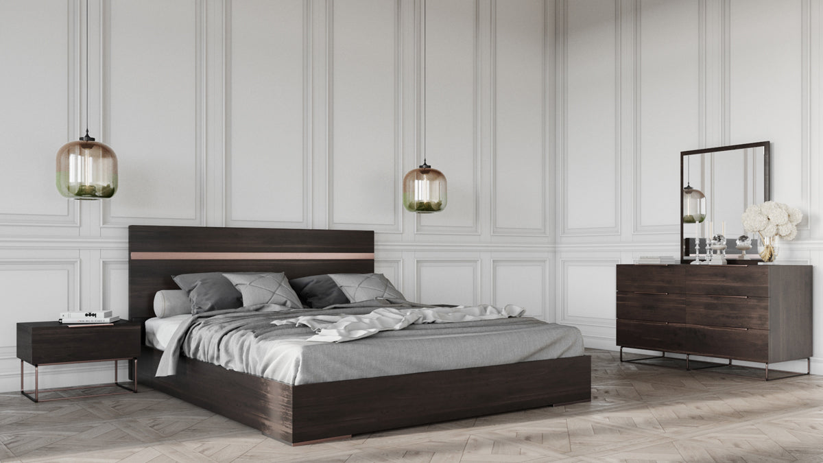 Benzon Italian Modern Dark Rovere Mirror - image 2