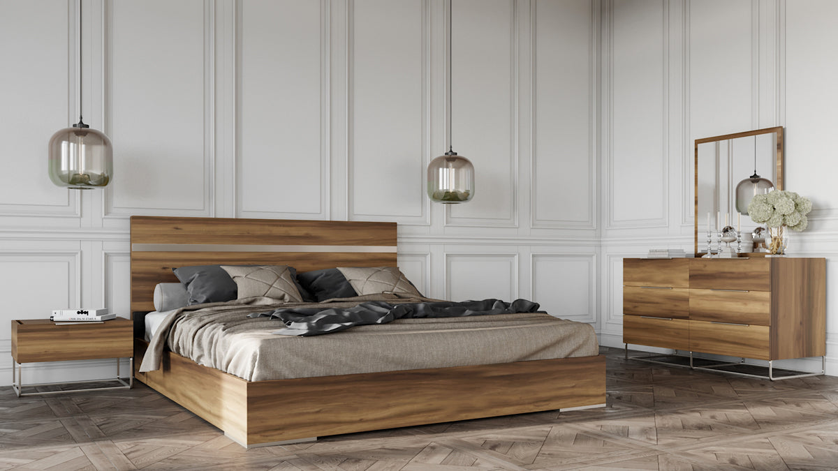 Lorenzo Italian Modern Light Oak Mirror - image 2