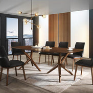 Utah - Modern Walnut Rectangular Dining Table - image 2