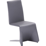 Nisse - Contemporary Grey Leatherette Dining Chair (Set of 2)