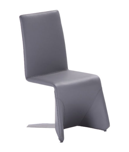 Nisse - Contemporary Grey Leatherette Dining Chair (Set of 2)