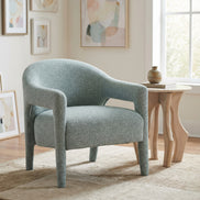 Eda Side Table White & Natural