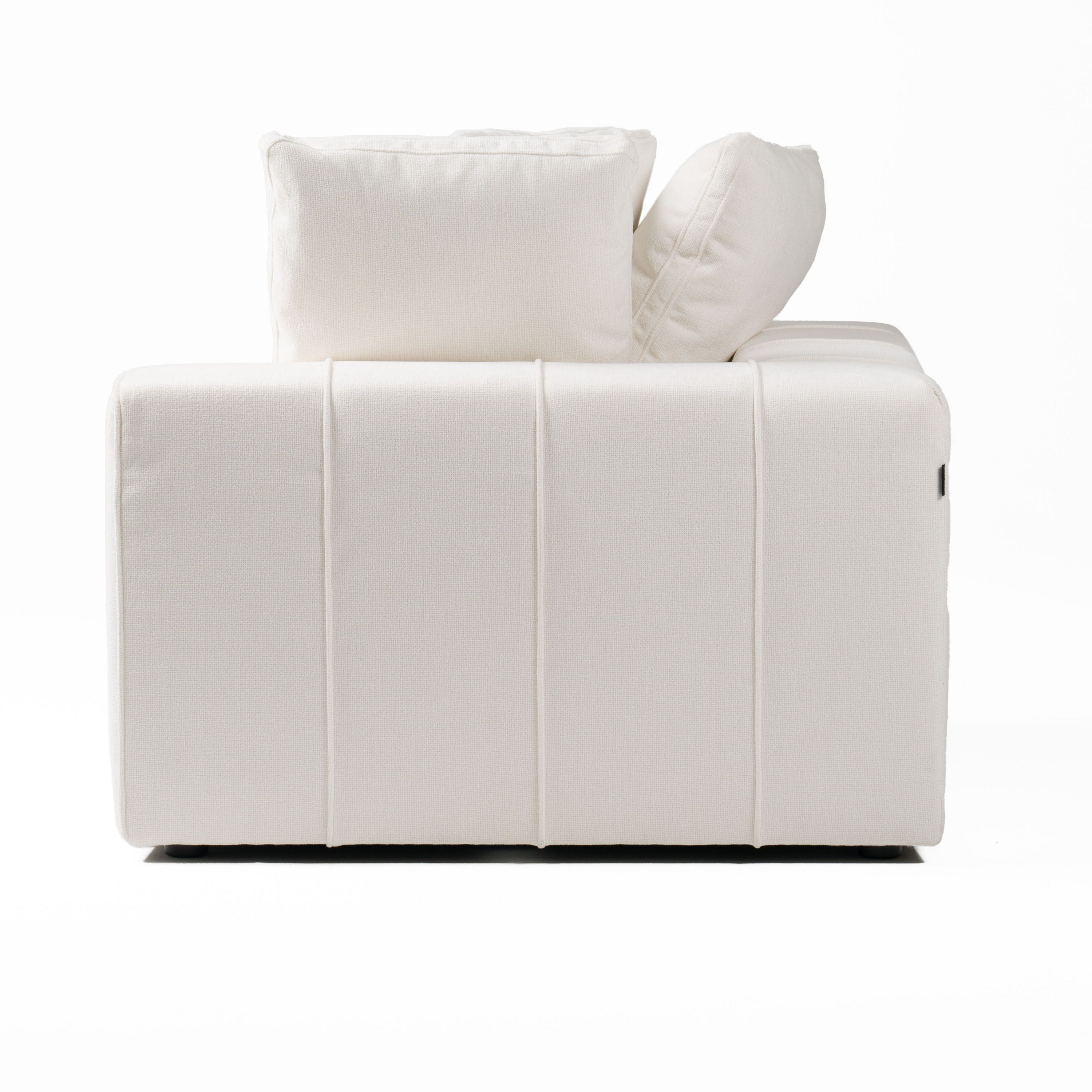 Vicki - Modern Off-White Fabric Modular Corner Seat - image 2