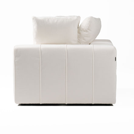 Vicki - Modern Off-White Fabric Modular Corner Seat - image 2
