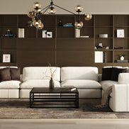 Vicki - Modern Off-White Fabric Modular Sectional-7-Piece Sectional - image 3