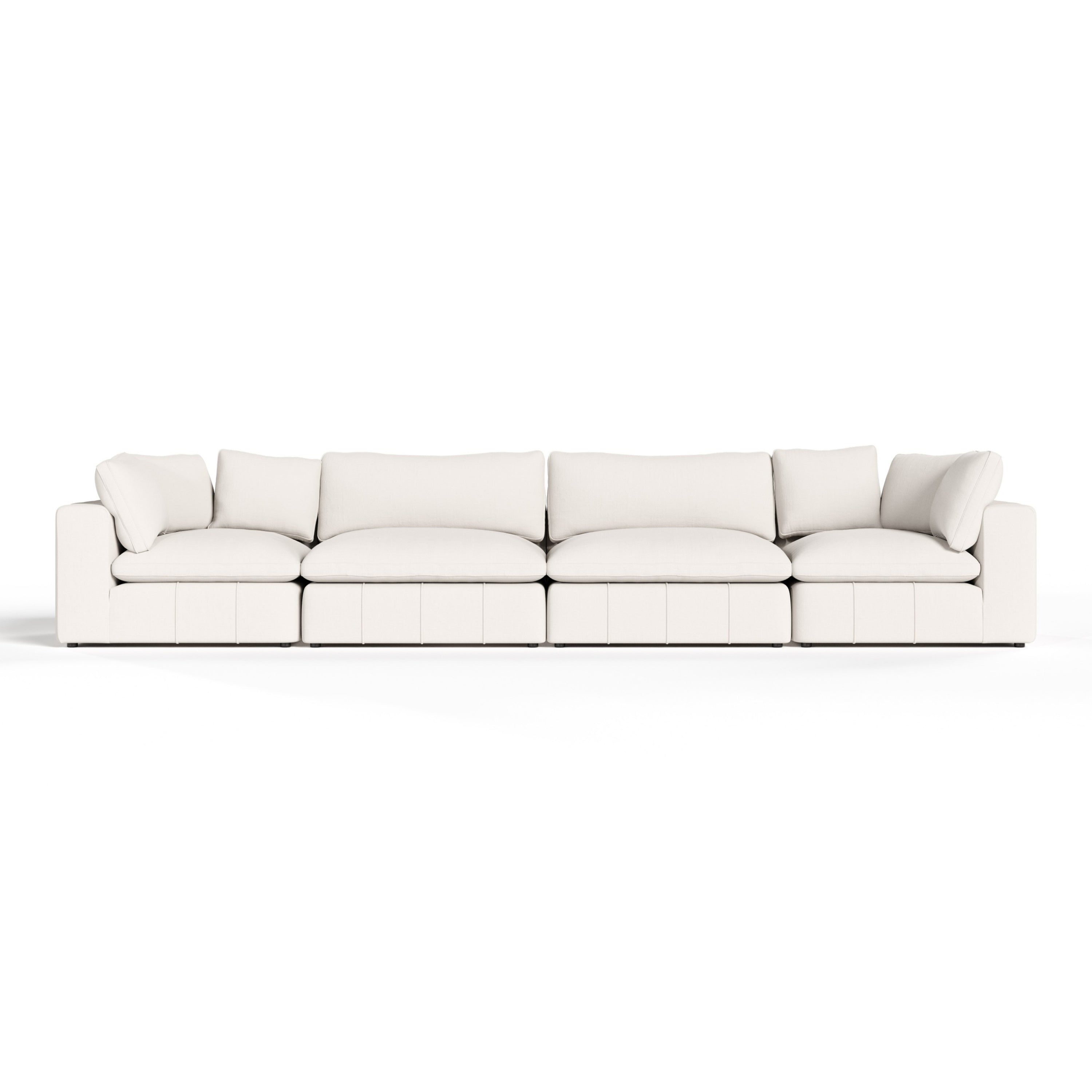 Vicki - Modern Off-White Fabric Modular Sectional-4-Piece Sectional - image 2