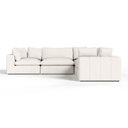 Vicki - Modern Off-White Fabric Modular Sectional-5-Piece Sectional - image 4