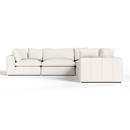 Vicki - Modern Off-White Fabric Modular Sectional-5-Piece Sectional - image 4
