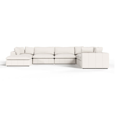 Vicki - Modern Off-White Fabric Modular Sectional-7-Piece Sectional - image 4