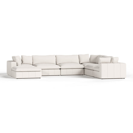 Vicki - Modern Off-White Fabric Modular Sectional-7-Piece Sectional - image 5