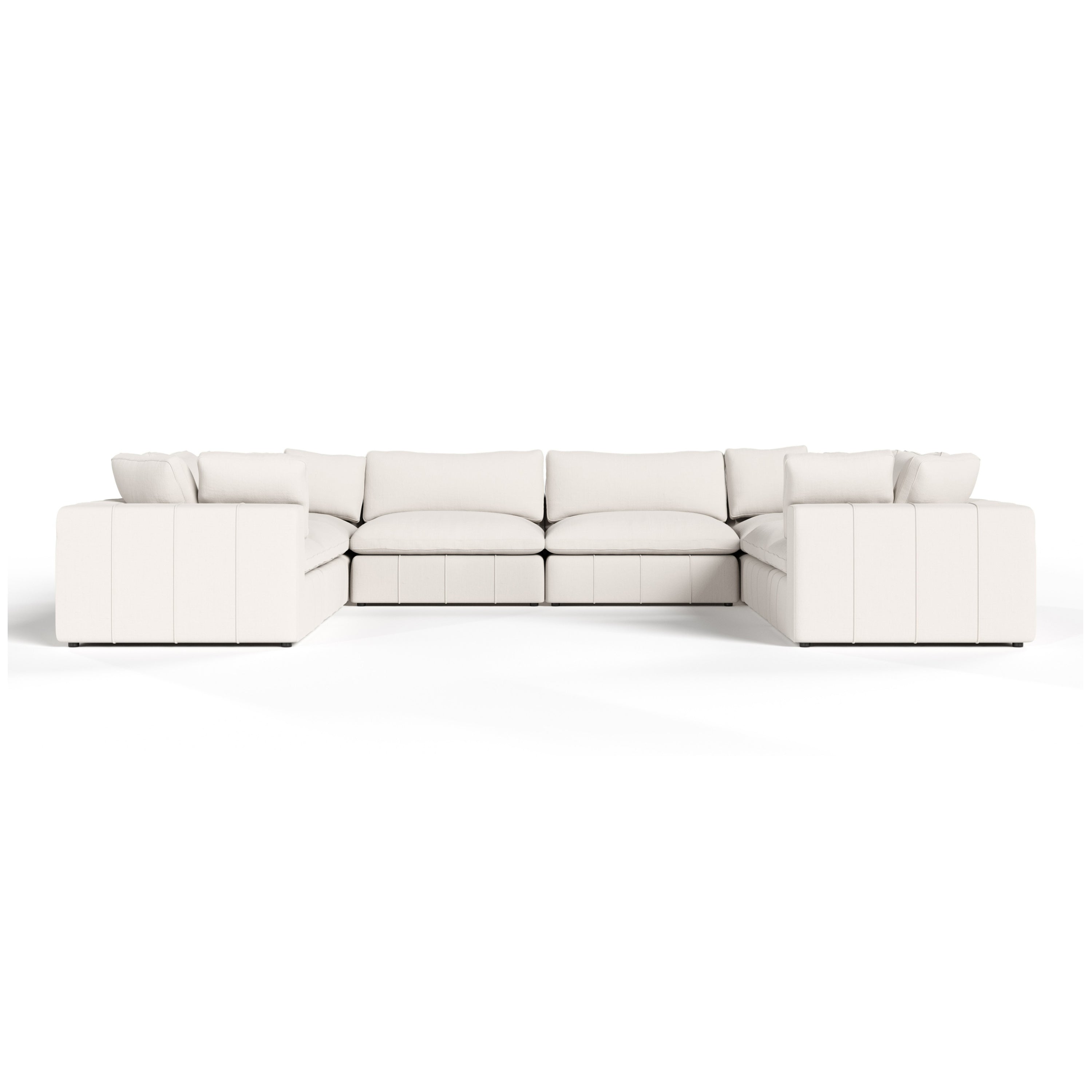 Vicki - Modern Off-White Fabric Modular Sectional-8-Piece Sectional - image 3