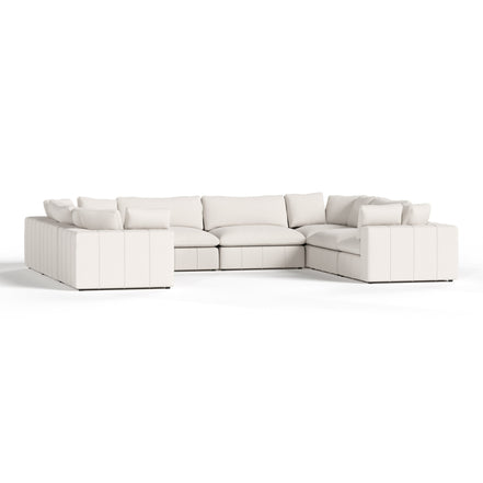 Vicki - Modern Off-White Fabric Modular Sectional-8-Piece Sectional - image 4