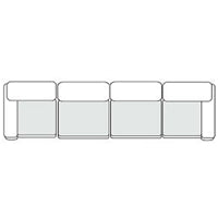 Vicki - Modern Off-White Fabric Modular Sectional-4-Piece Sectional