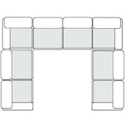 Vicki - Modern Off-White Fabric Modular Sectional-8-Piece Sectional - image 2