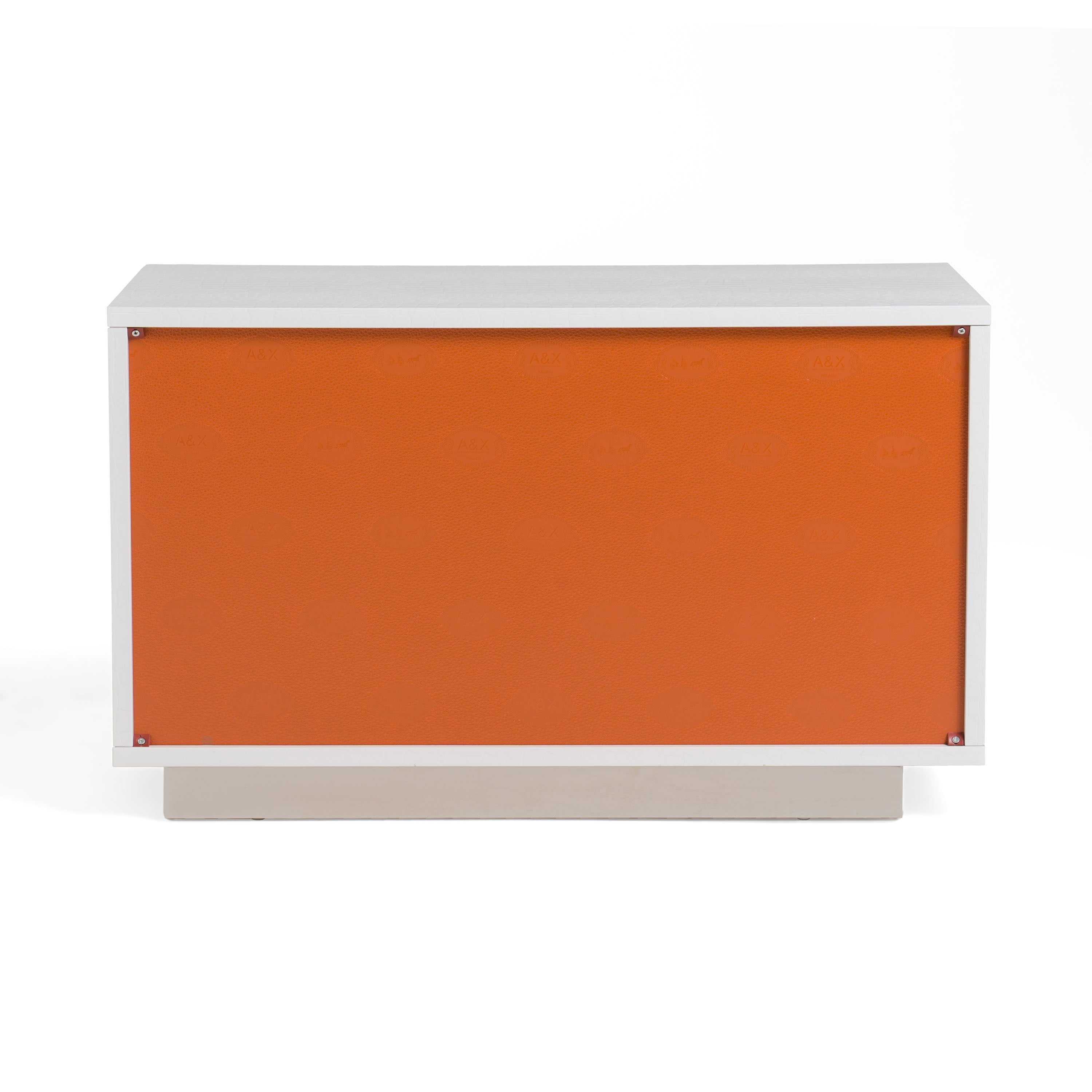 Victoria Modern White Crocodile Nightstand - image 5
