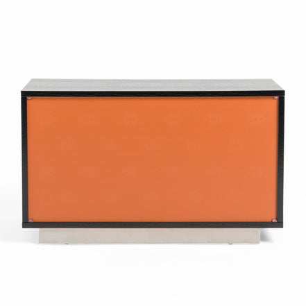 Victoria Modern Black Crocodile Nightstand - image 5