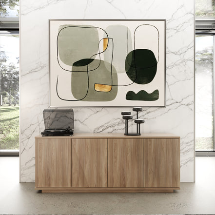 Victoria - Italian Modern Walnut Caracalla Buffet - image 2