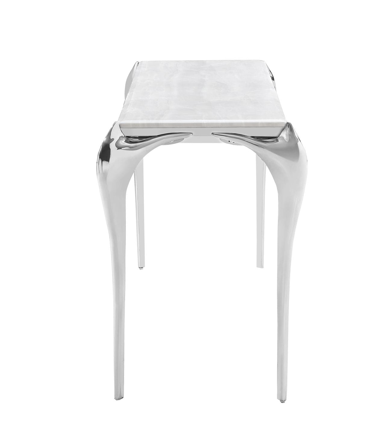 Vince - Faux Marble & Stainless Steel Console Table - image 3