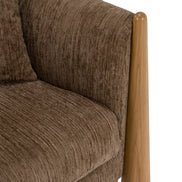 Voight - Contemporary Brown Fabric Accent Chair - image 5