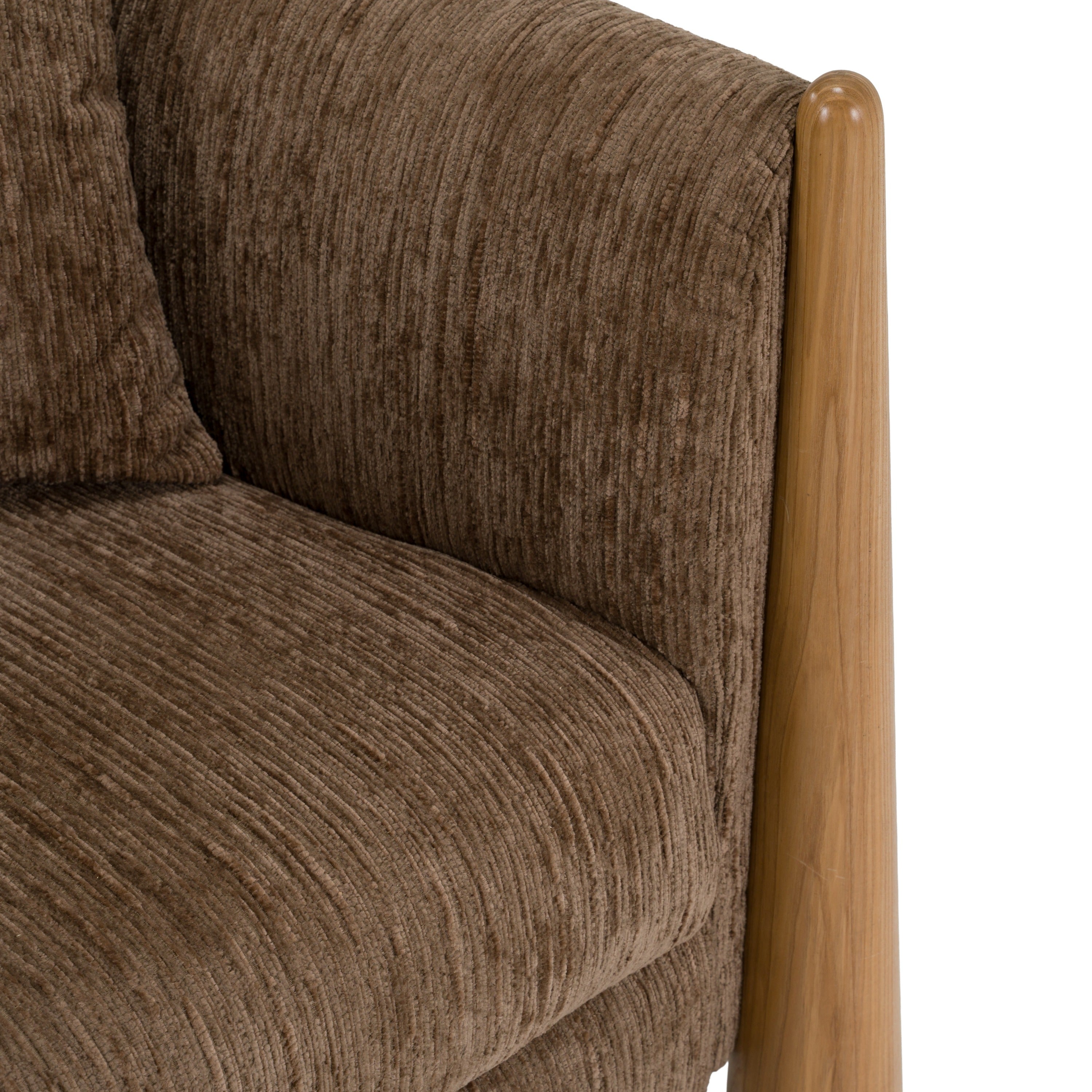 Voight - Contemporary Brown Fabric Accent Chair - image 5