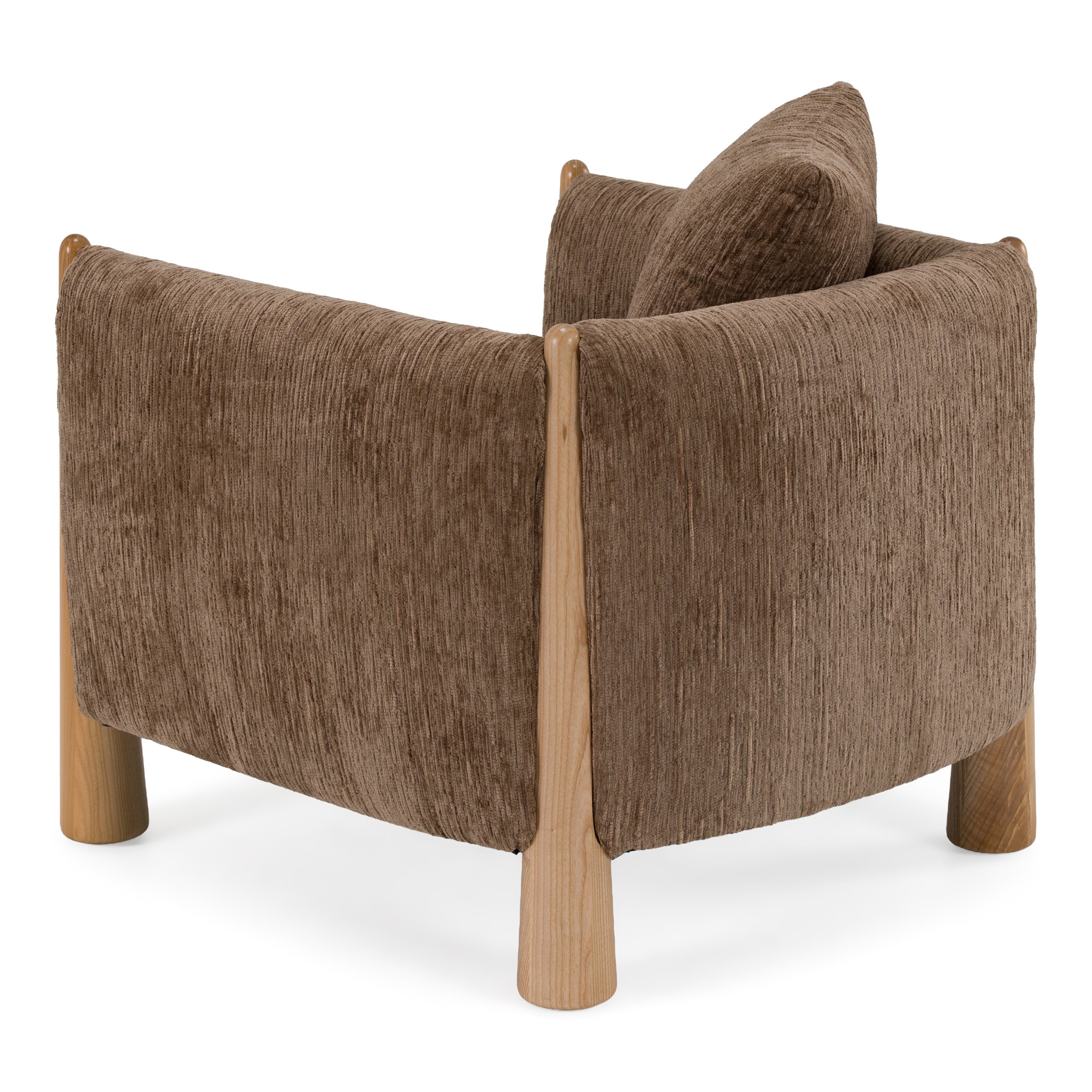 Voight - Contemporary Brown Fabric Accent Chair - image 3