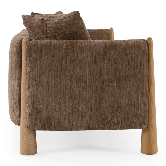 Voight - Contemporary Brown Fabric Sofa - image 2