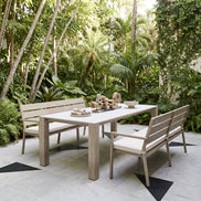 Leilani Rectangular Dining Table White