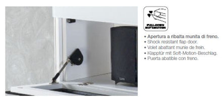 VR275 Verona White TV Entertainment System Made In Italy