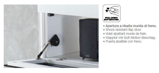 VR275 Verona White TV Entertainment System Made In Italy