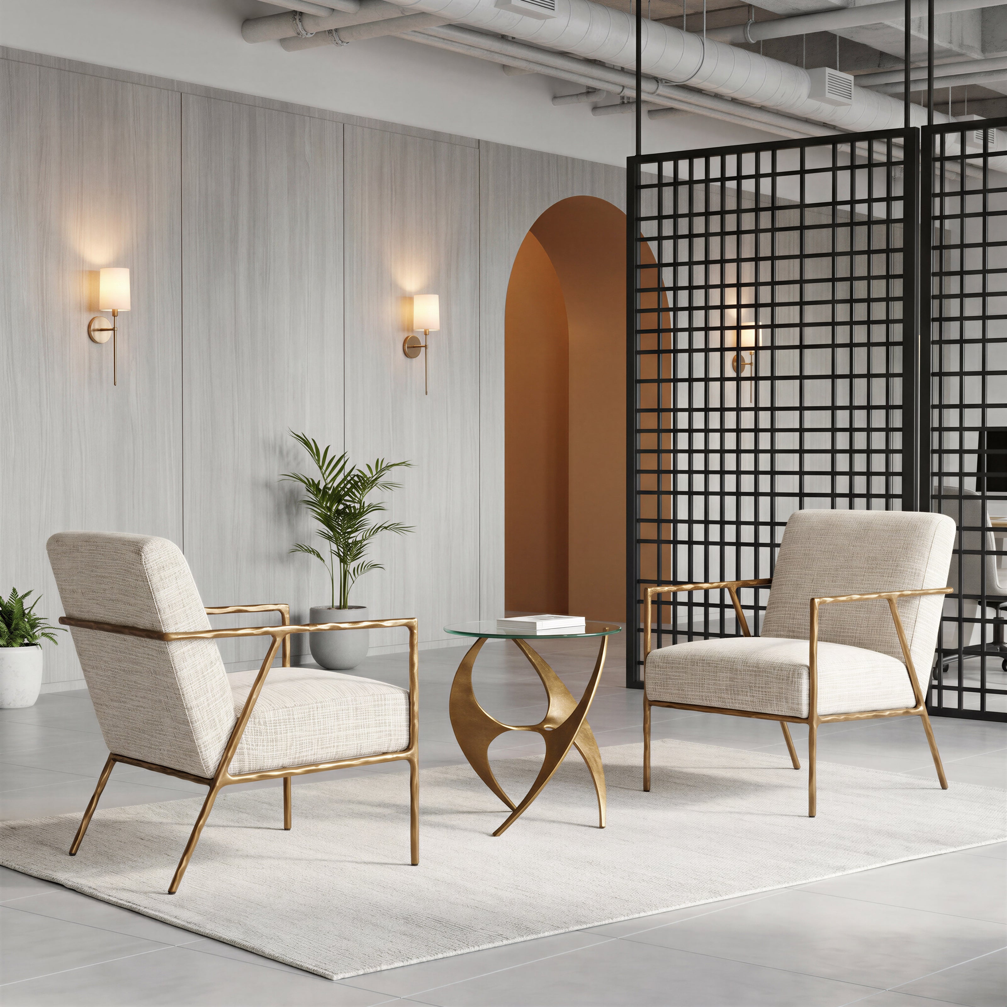 Sabel Side Table Gold