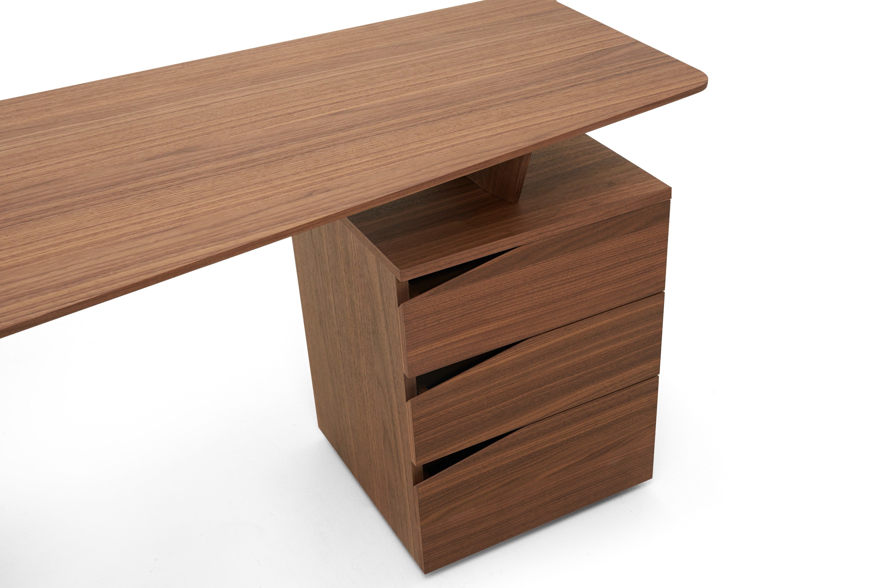 Walton- Modern Walnut Desk - image 4