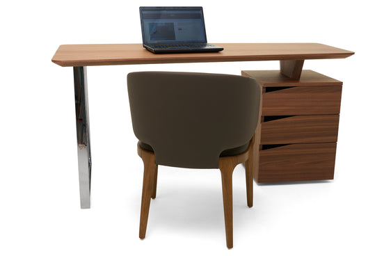 Walton- Modern Walnut Desk - image 2