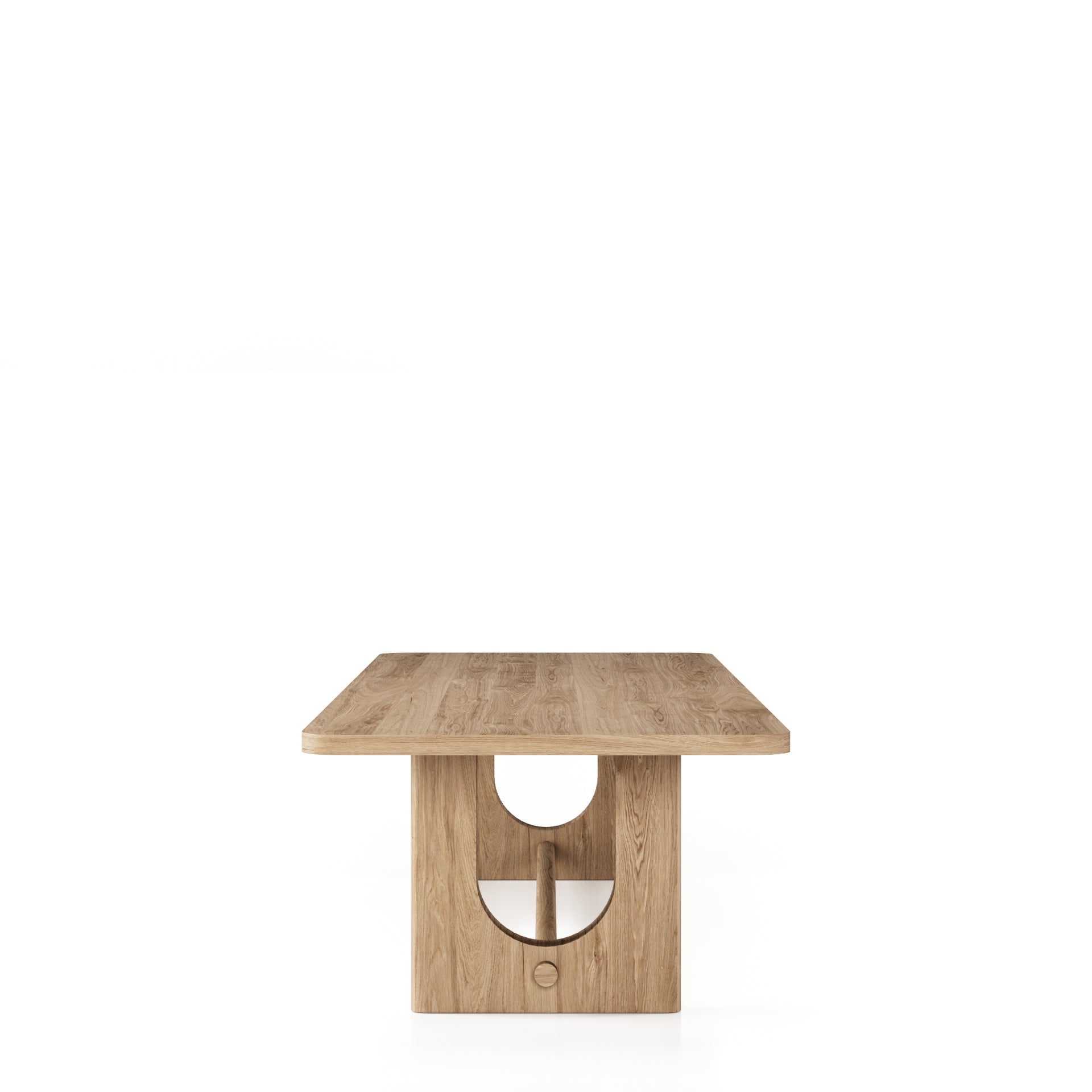 Walz - Modern Natural Oak Rectangular Dining Table - image 2