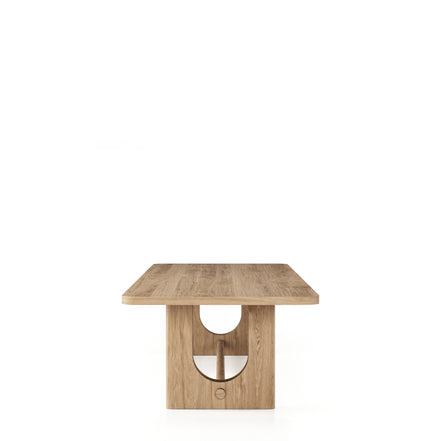 Walz - Modern Natural Oak Rectangular Dining Table - image 2