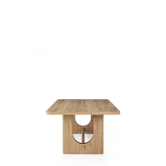 Walz - Modern Natural Oak Rectangular Dining Table - image 2