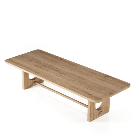 Walz - Modern Natural Oak Rectangular Dining Table - image 3