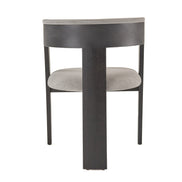Washington - Modern Grey Fabric + Ebony Oak Dining Chair (Set of 2) - image 4