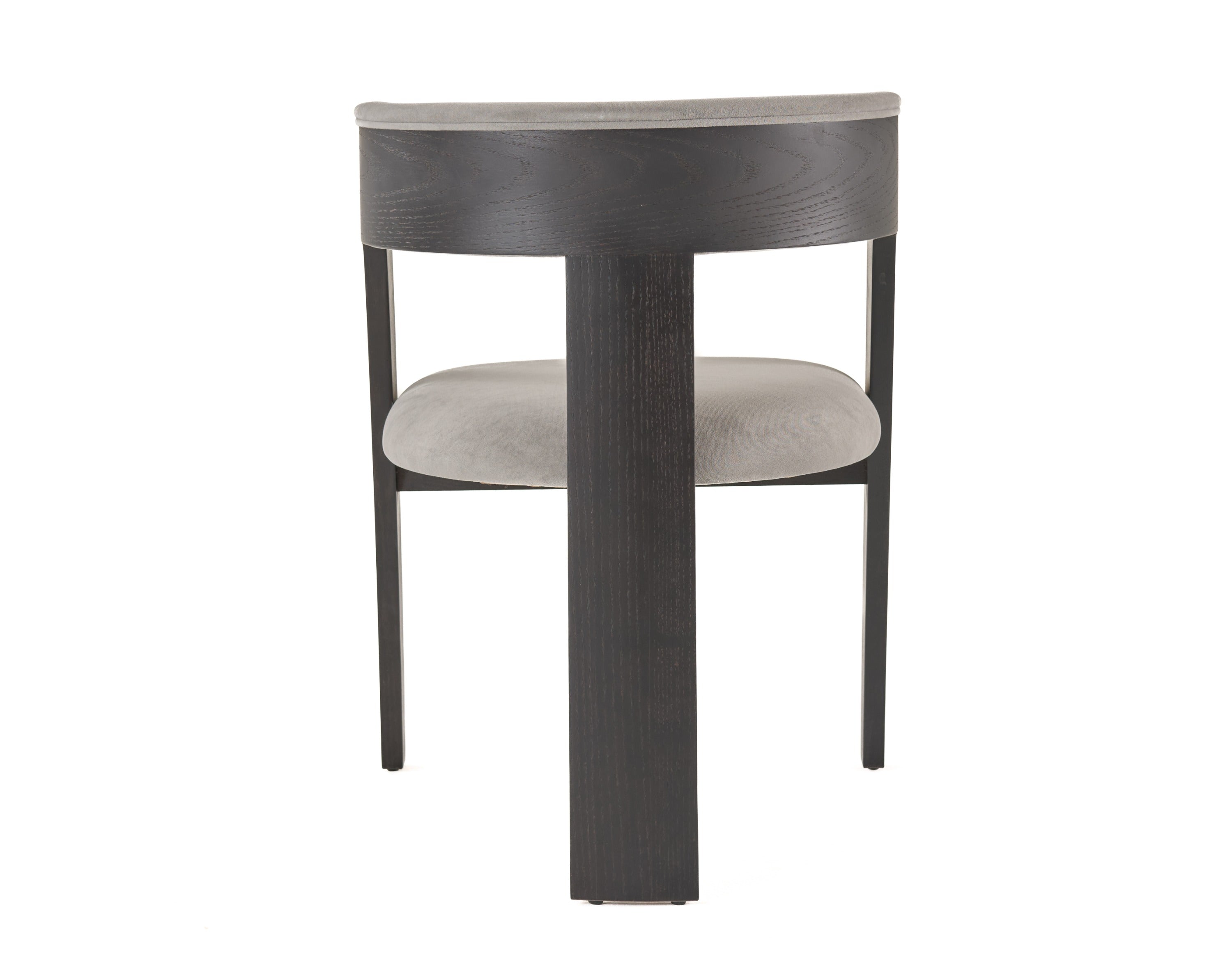 Washington - Modern Grey Fabric + Ebony Oak Dining Chair (Set of 2) - image 4