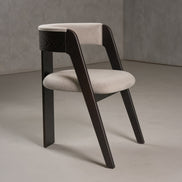 Washington - Modern Grey Fabric + Ebony Oak Dining Chair (Set of 2) - image 5