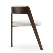 Washington - Modern Off-White Fabric + Brown Oak Dining Chair (Set of 2) - image 3