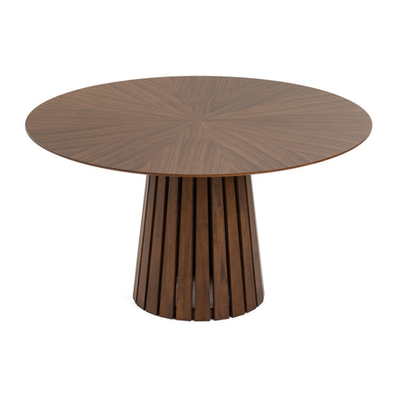 Weiss - Mid-Century Modern Walnut Round Dining Table - image 2