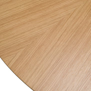 Weiss - Mid-Century Modern Natural Oak Round Dining Table - image 4