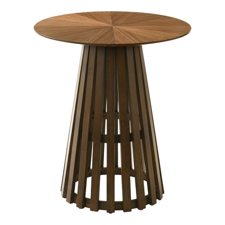 Weiss - Mid-Century Modern Walnut Round Bar Table - image 3