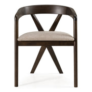 Weiss - Mid-Century Modern Light Grey Fabric + Wenge Dining Chair - image 4