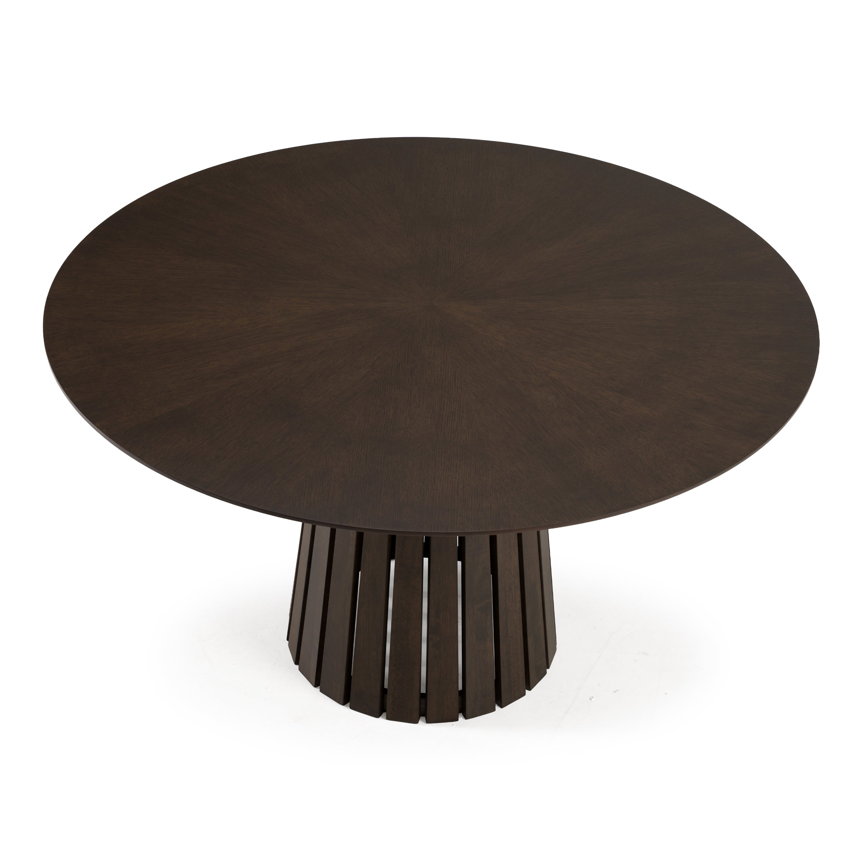 Weiss - Mid-Century Modern Wenge Round Dining Table - image 5