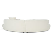 Weldon - Modern Cream Fabric Curved Sectional Sofa - image 5