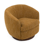 Wendt - Modern Mustard Fabric Swivel Accent Chair - image 3