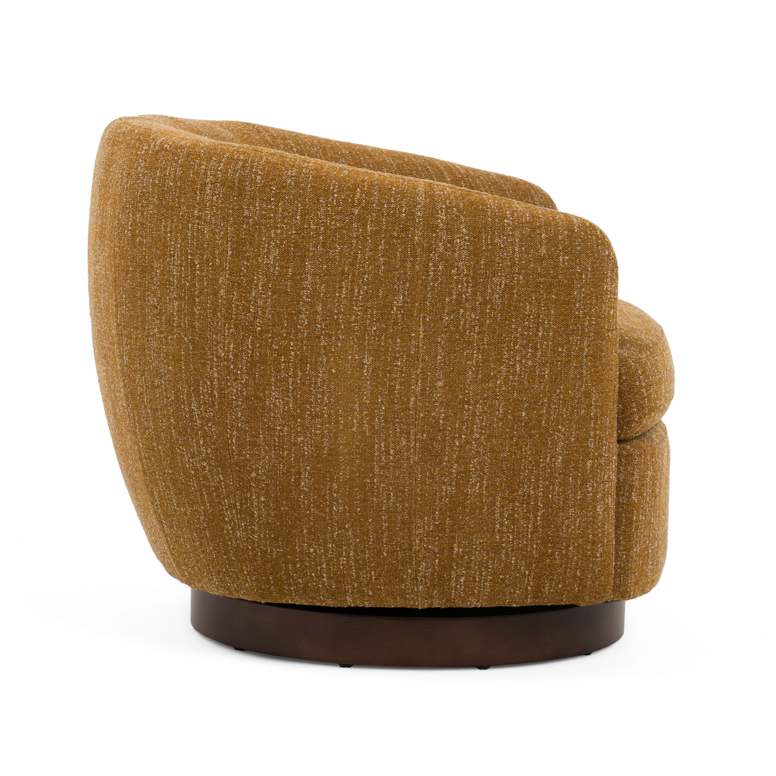 Wendt - Modern Mustard Fabric Swivel Accent Chair - image 4